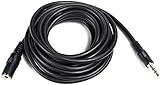 Movo MC10 3.5mm Audio Cable - 3.5mm TRS Female to Male 10ft Extension Cord for Microphones, Headphones, and More