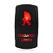 WATERWICH Sasquatch Lights Illuminated Rocker Toggle Switch Waterproof Black Shell/ON-Off DC 20A 12V/10A 24V 5pin/SPST Toggle Rocker Switch for Auto Truck Boat Marine RV Off Road (Red) primary