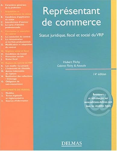 Download Représentant de commerce : Statut juridique, fiscal et social du VRP PDF