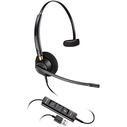 ユウ Plantronics EncorePro HW515 USB Monaural On-Ear Headset (203442-01