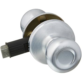 Closet Interior Door Knob Lock Satin Nickel Finish in Silver for ...