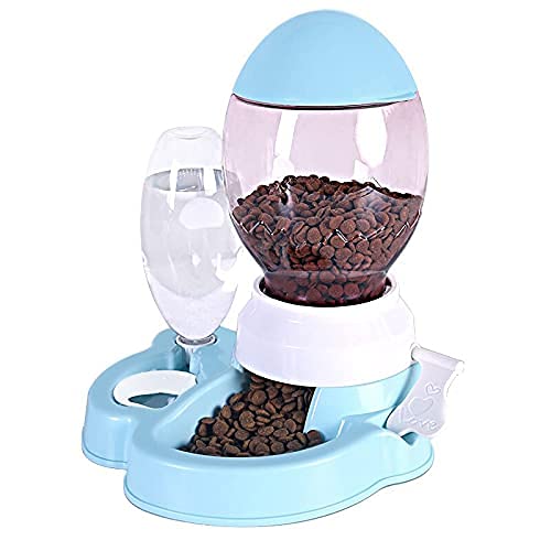 KTWEGOFU Automatic Cat Feeder and Water Dispenser，Auto Gravity Food
