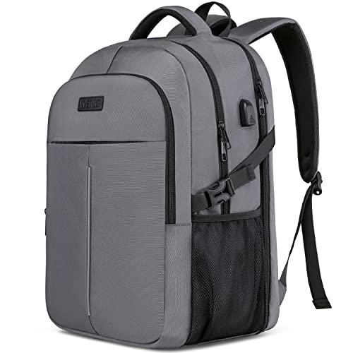 Laptop Rucksack Herren, Groß Arbeit Rucksack 17.3 Zoll Laptoptasche für Schule mit USB Ladeanschluss Business Reisen Rucksack für Notebook Tasche Schu