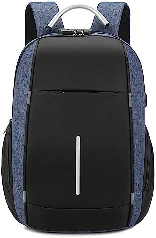 blue anti-theft backpack with usb charger and laptop space Backpack,Business Travel anti Theft Slim Durable Laptops Backpa – FM Computers effectively relieve hand pressure ProEtrade Travel Backpack, Extra Large