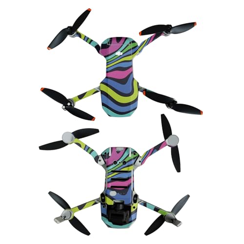 Skin Compatible with DJI Mini 4K - Fluorescent - Premium 3M Vinyl Protective Wr…
