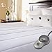 Sunbeam Heated Mattress Pad | Quilted Polyester, 10 Heat Settings , White , Full - MSU3GFS-P000-12A00