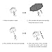 Windproof Umbrellas 55 Mph Various Colors Auto Open Travel Business Umbrella (Black)