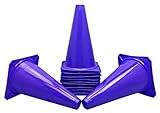 BlueDot Trading Cones (12-Pack), 9-Inch, Purple