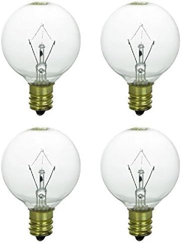 Memotronics 20 Watt Light Bulb for Mid-Sized Scentsy Wax Fragrance Warmers/Diffusers, Pack of 4 Bulbs
