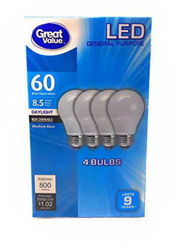 Great Value LED A19 Bulbs 5000K - Image 3