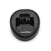 GoodQbuy Battery Charging Dock Desktop Charger Compatible with Yaesu Vertex CD-58 PA-55B FNB-V130LI-Uni V133LI-Uni V134Li-Uni Radios with Uni Batteries VX-231 VX-351 VX-354 VX-451 VX-454 EVX-531