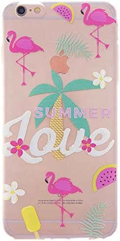 CaseBee - Tropical Forest Soft TPU iPhone 7 (4.7) Case (Flamingo's Summer )