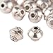 Pandahall 100pcs Tibetan Silver Antique Silver Bicone Beads Spacers Charms for Jewelry Makings 5x4.5mm Hole: 1mm
