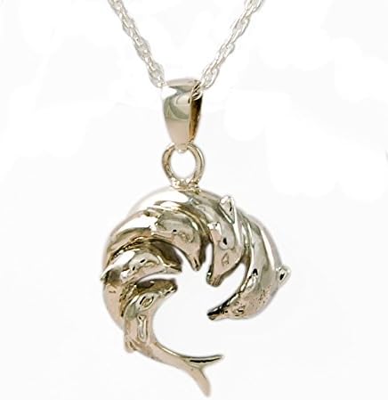 Dolphins - Sterling Silver Cremation Jewelry