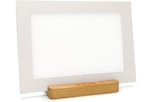 AMZCOOL Happy Sunlight Therapy Lamp 15000 Lux Full Spectrum LED Lamp UV-Free Portable Natural Health Light with Adjustable Brightness Controls(White,A5)