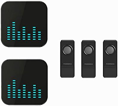 GetTen Home Waterproof Wireless Doorbell System - 1000 feet Range with 52 Chimes for Home / Office with LED Light. (3T2)