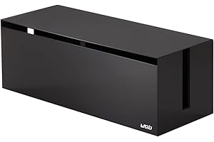 YAMAZAKI home 2708 Cable Box-Outlet Cord Storage Organizer, Cover Protector, One Size, Brown