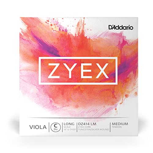DAddario Zyex Long Scale Medium Tension Single C String for Viola