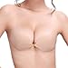 Liswic Sexy Women's Ultralite Backless Strapless Silicone Push-Up Reusable Bra(Cup B)