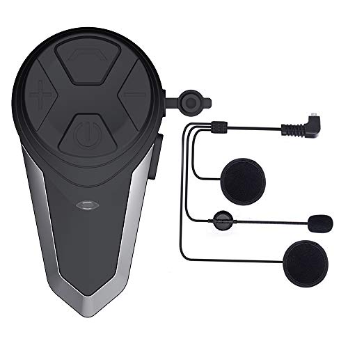 Motorcycle Bluetooth Headset with FM Radio, 1000m Helmet Bluetooth Communication Systems With Noise Cancellation Ski Helmet Headphones Bluetooth Intercom Walkie-Talkie for Snowmobile,Up to 3 Riders - Thumbnail 7