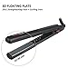 MHU Professional 1 Inch Keratin Ion Flat Iron Tourmaline Ceramic Hair Straightener Instant Heat Up Auto Shut-Off Adjustable Temperature With LED Display Black (285°F-450°F)thumb 3