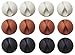 BECUTE 12 PCS Black, White, and Brown Multipurpose Cable Clips Organizer and Cord Management System for Desktop Power Cords and Cellphone Cables