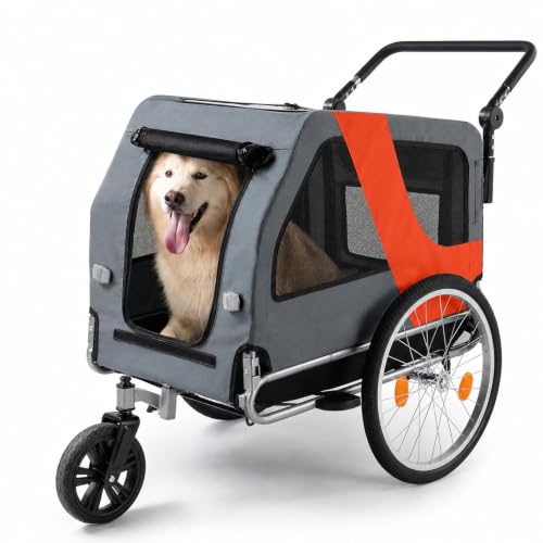GODECOR 2-in-1 Pet Bike Trailer