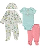 Carter's Baby Girls' 4 Piece Layette Set