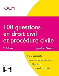 100 questions en droit civil et procédure civile