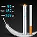 Mini Usb Cigarette Lighters Rechargeable Windproof Flameless Slim Electric Protable Lighter (Black)