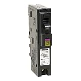 Square D by Schneider Electric HOM120PDFC Homeline Plug-On Neutral 20 Amp Single-Pole Dual Function (CAFCI and GFCI) Circuit Breaker, ,