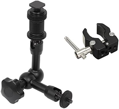 Caltar 11" Adjustable Angle Magic Arm with Super Clamp For DLSR camera, LCD Monitor - LED Light Rig - DV Monitor ...