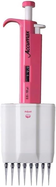 Triple Red MA-010 Classic 8 multi Channel Pipette, Volume range 0.5-10 µL