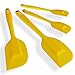 ChefStir Silicone Spatula Set of 4 (Yellow)