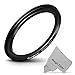 GOJA Altura Photo 40.5-49MM Step-Up Ring Adapter (40.5MM Lens to 49MM Filter or Accessory) + Premium MagicFiber Cleaning Cloth