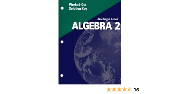  Algebra 2 Worked Out Solution Key 2001 9780618020249 Larson Boswell Kanold Stiff Books