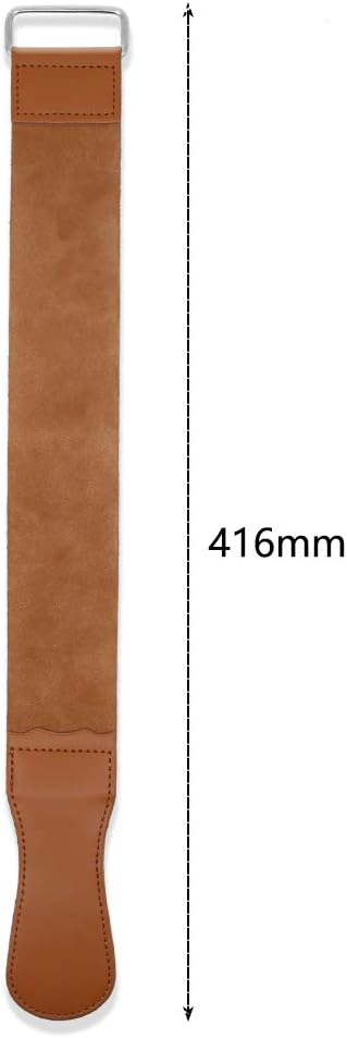 Genuine Leather Sharpening Strop Razor Belt, Leather Strop Belt for Knife Straight Razor (45 x 5 cm) - Image 4