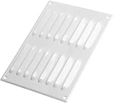 EUROPLAST 260x190mm White Metal Air Vent Grille Cover with Insect Mesh view 4