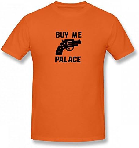 PUDNTSD Buy Me Palace Palace Skateboard Cool Tshirt Printed Cotton T-Shirts Tops Logo Authentic Man Tee Orange