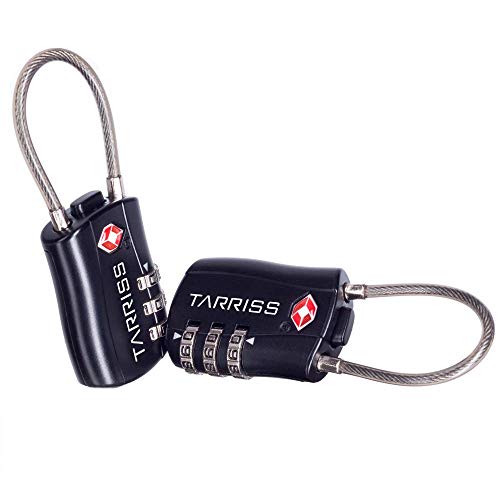 Tarriss TSA Lock (2 Pack) (Jet Black)