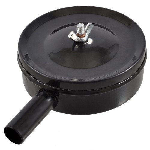 uxcell 1" PT Male Thread Metal Air Compressor Silencer Filter Muffler Black
