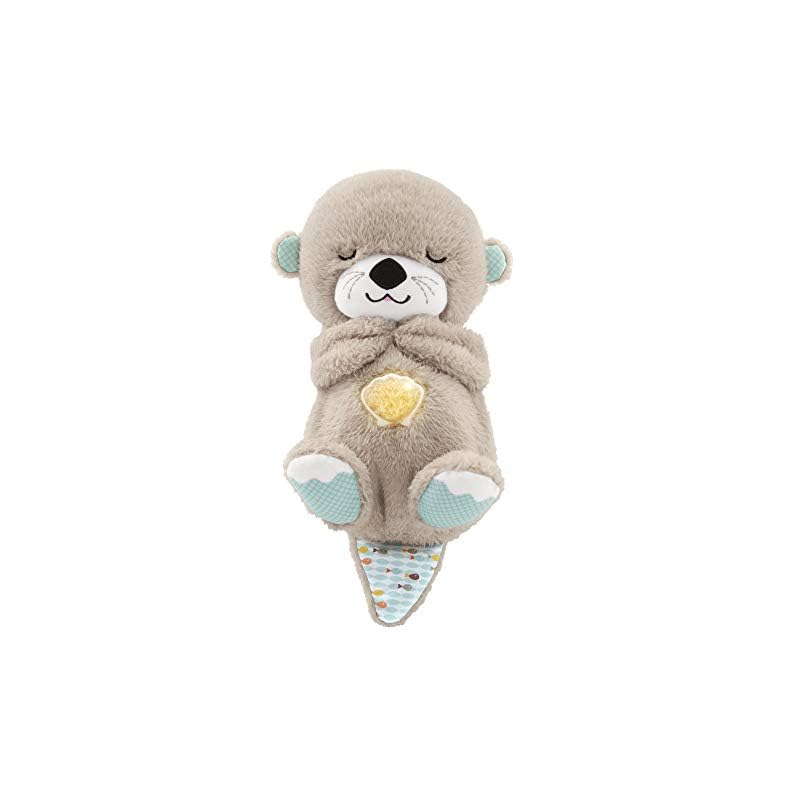 Fisher-Price Sound Machine Soothe ‘N Snuggle Otter Portable Plush Baby Toy with Sensory Details Music Lights & Rhythmic…