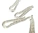 NiftyPlaza U Shape Clear Durable Plastic Alligator Clips Shirts Folding Ties Socks Pants Hold Garments in Place (1000 Alligator Clips)