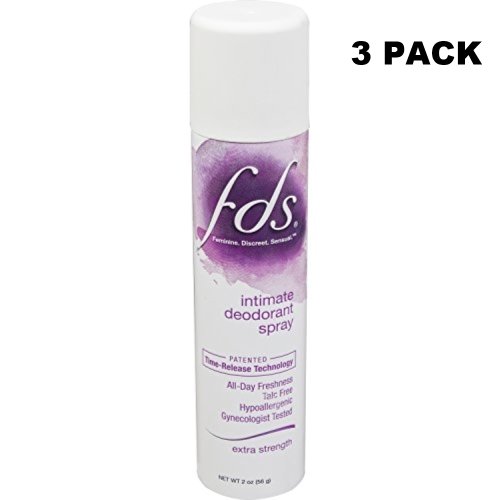 Fds Intimate + Body Dry Spray Deodorant Extra Strength 2 Ounce (Pack of 3)
