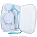 ToiletTree Products Storage Travel Case for Water-Resistant Professional Skin Care Face Body Brush System