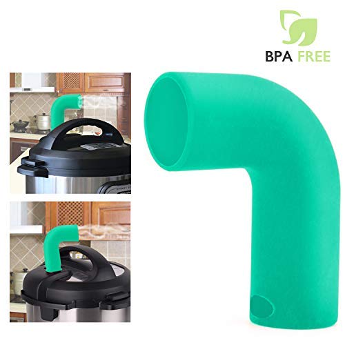 Steam Release Accessory Diverter Fits Instant pot 3, 5, 6, 8 Qt Duo & Smart Models Only, Made By High Grade Food Siliconeï¼ŒHelps Protect Cabinets-Green