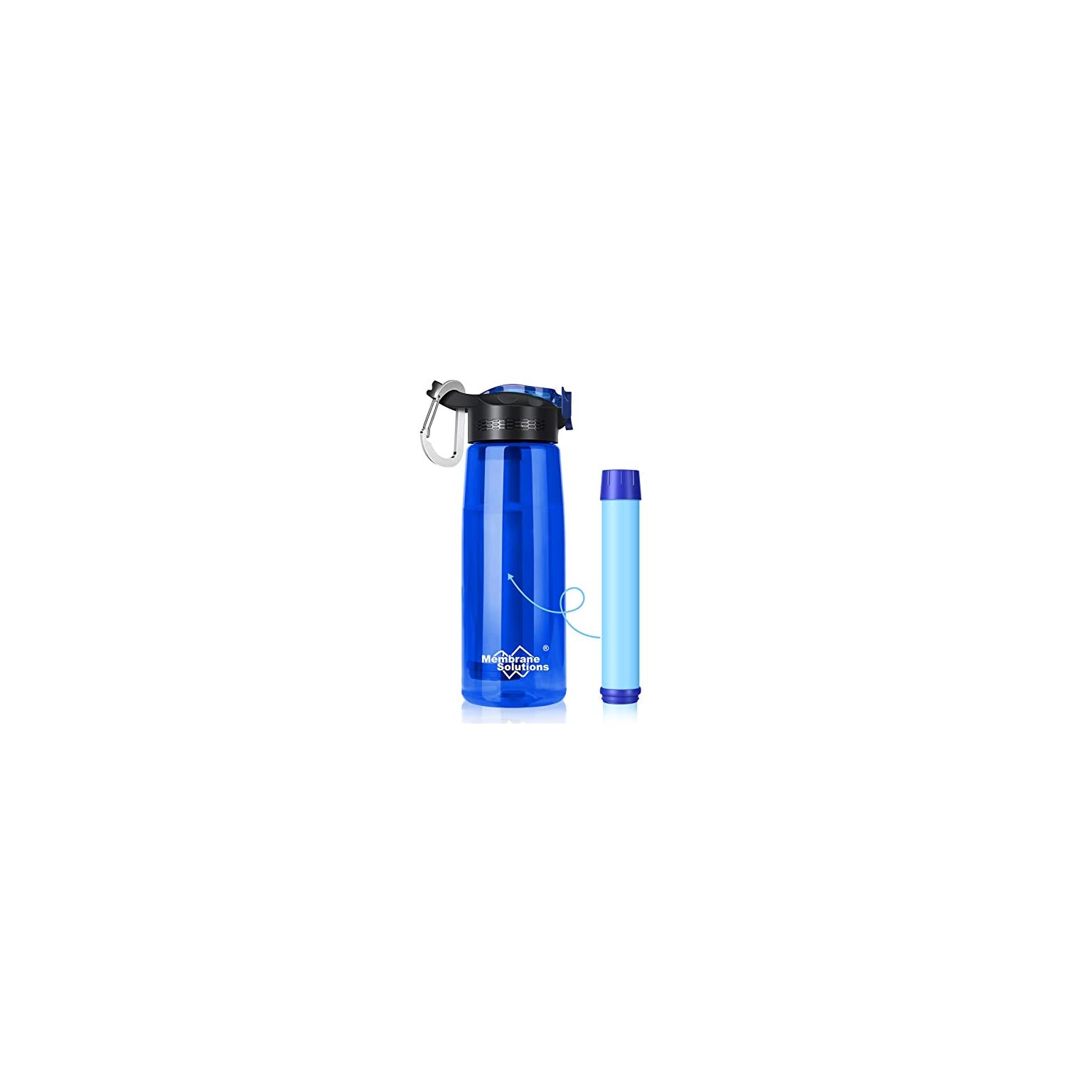 Membrane Solutions Filtered Water Bottle, 0.1Micron 4Stage Water