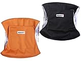 Wegreeco Brown Black Male Dog Belly Band (Pack of 2) - Washable Dog Diapers for Males (Medium,16