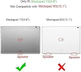 GLANDOTU Case for Huawei Mediapad T3 10 9.6" Tablet Folio Flip Wallet Lace view 2