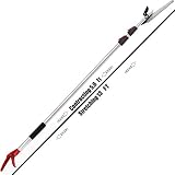 Mesoga 5.6-13 Foot Extendable Tree Pruner, Cut and Hold Pruning Trimmer, Long Reach Pole Saw, Telescoping Fruit Picker, Branches Bypass Lopper
